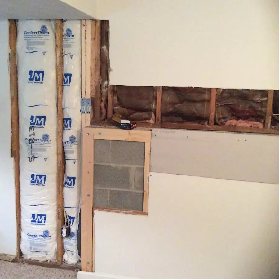 Wall insulation replacement during Odor Removal & Deodorization in Marcellus
